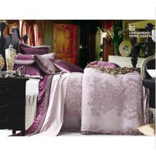 Linge de lit de luxe en polyester et coton mélangés Jacquard Ls1635